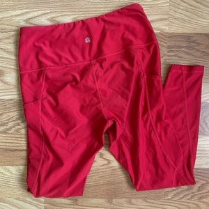 Red Sport Leggings